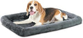 Patas Lague Small Dog Bed Bolster Pet Crate Mat 24''x18'' Dark Grey by PatasLague