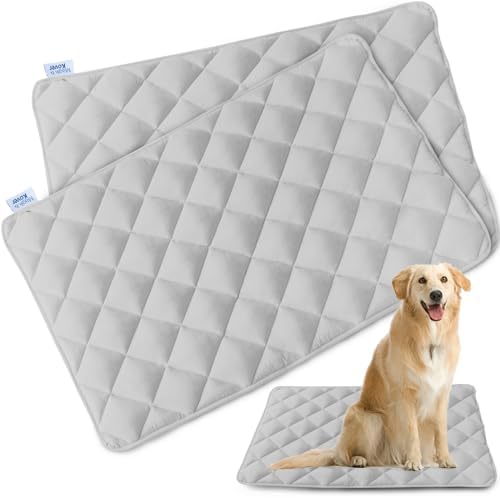 Dog Crate Pad 2 Pack, Dog Crate Mat by Magik+%26+Kover
