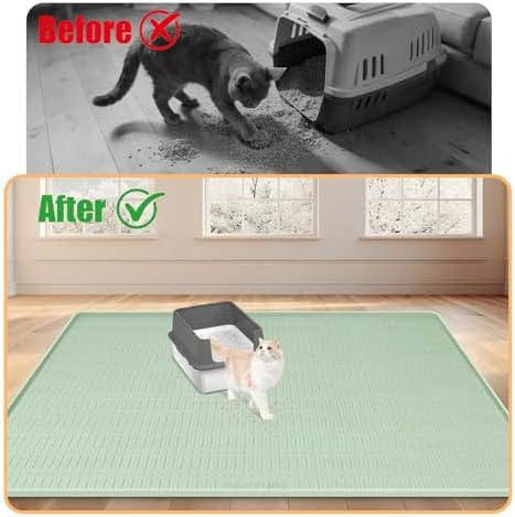 Silicone Cat Litter Mat 47" x 35" Cat Mat - Image 4