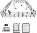 Dog Playpen 40 inch Dog Fence for Outdoor Indoor Use Heavy Duty Metal Dog Pen by Jhsomdr