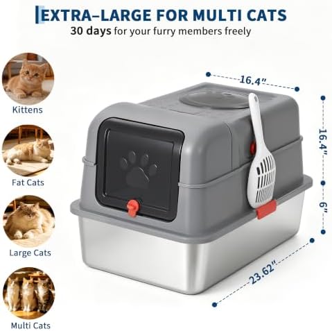 Fully Enclosed Dog Proof Litter Box - Image 2
