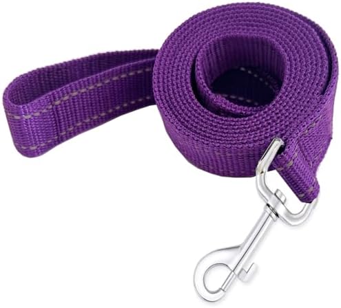 Reflective Dog Leash 7Ft /8 Feet Long, 1 Inch Wide, by TAIDA