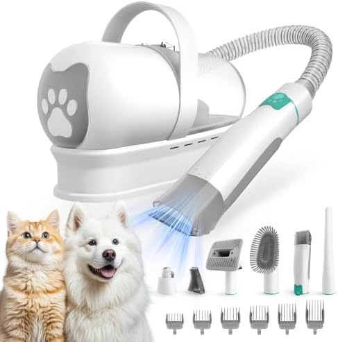 Dog Grooming Kit, Pet Grooming Vacuum by 8VR