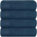 GLAMBURG Ultra Soft 4 Pack Oversized Bath Towel Set 27x54 inches, 100% Cotton by GLAMBURG