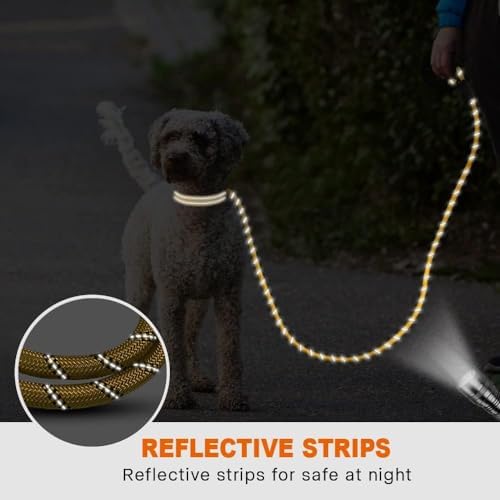Taglory Rope Dog Leash for Small Medium Dogs, 5 FT Padded Handle - Image 5