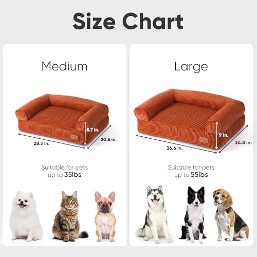 FUKUMARU Cute Dog Bed, Thickened Orthopedic Dog Sofa, Waterproof&Washable - Image 6