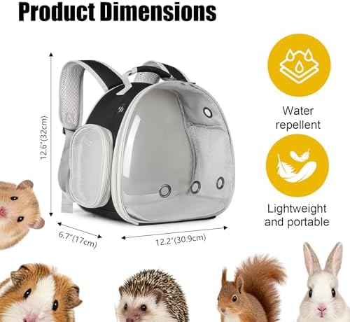 Guinea Pig Backpack, Space Capsule Bubble Window Small Animal Backpack - Image 2