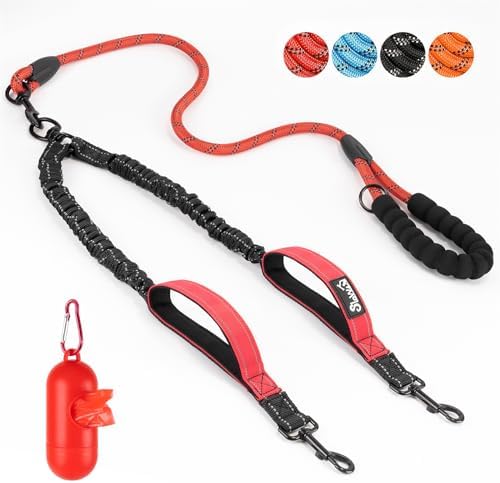SlowTon Double Leash for Two Dogs, No Tangle & by SlowTon
