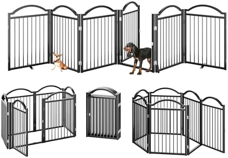 BHG Metal No-Assembly Freestanding Dog Gate - Image 3
