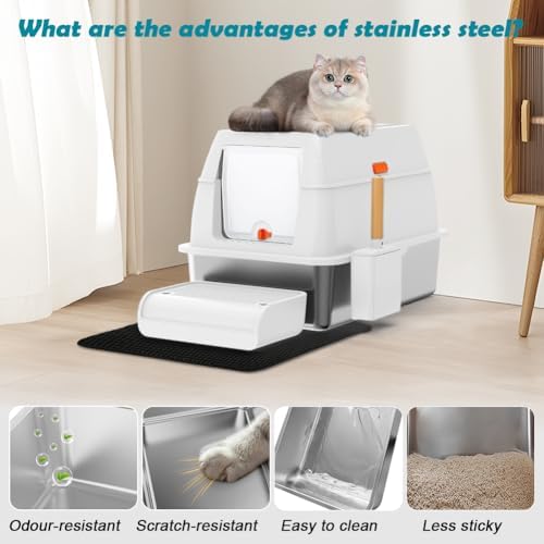 SZEE XL Stainless Steel Litter Box - Image 3