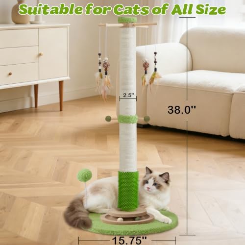 38" Tall Sisal Cat Scratching Post - Image 5