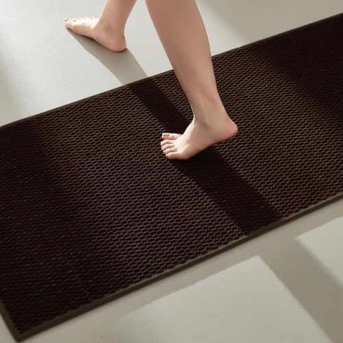 TYUU Bathroom Runner Rugs, Long Bath Mat Runner Washable Thin Quick Dry Low by TYUU