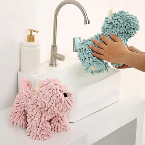 Chenille Hand Towel, Soft Absorbent Chenille Ball Towel, Microfiber Towels - Image 5