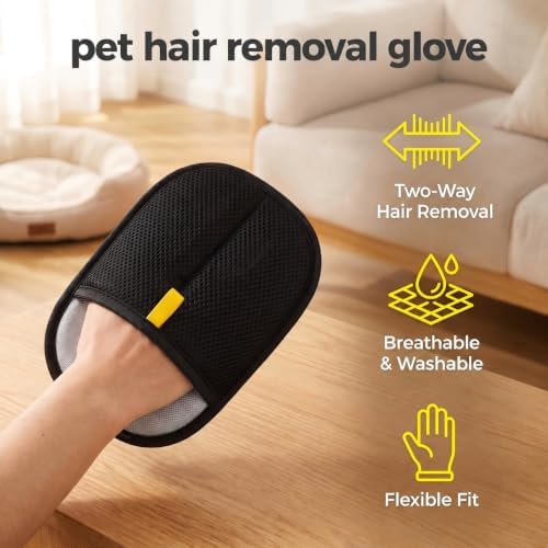 Electrostatic Pet Hair Removal Glove, Quick Wiping&Reusable - Image 2
