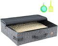 Travel Light with Covered Portable Cat Litter Box Without Any Mess. by petisfam