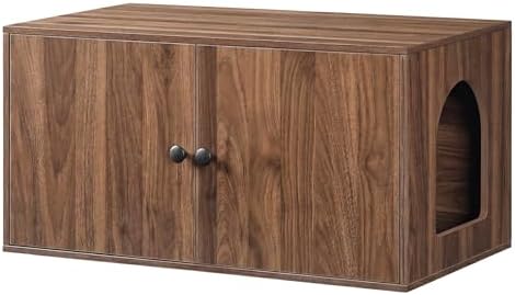 HOOBRO Cat Litter Box Enclosure, Hidden Litter Box Furniture by HOOBRO