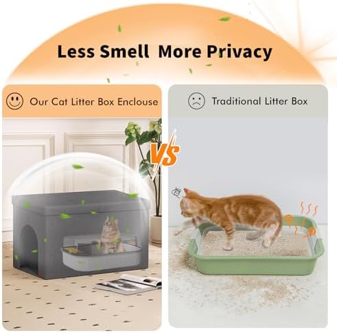Zerbuger Cat Litter Box Enclosure Furniture - Image 5