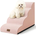 COZY KISS Dog Stairs for Small Dog 19.7" H, 4 Step Pet Ramp for Bed by COZYKISS