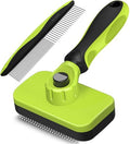 2PCS Self Cleaning Slicker Brush & Dog Comb by Unknown