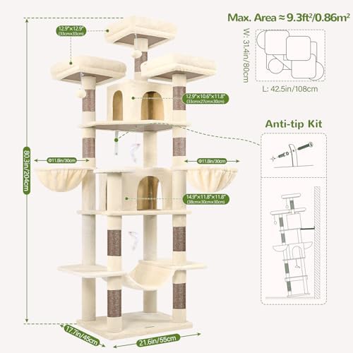 Globlazer Big XXL Cat Tower for Indoor Multiple Cats - Image 6