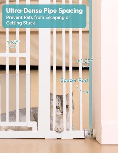 No Pawblems 55" Extra Tall Pet Gate - Image 4