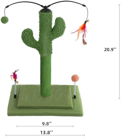 YUNIQUE Cactus Cat Scratching Post - Image 2