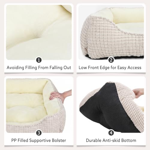 MIXJOY Large Dog Bed for Large Medium Small Dogs, Rectangle Washable Orthopedic - Image 4