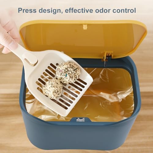 Fabater Cat Litter Trash Can, Airtight Odor Control Press Seal Lid Cat Litter - Image 3