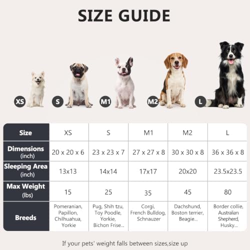 MIXJOY Orthopedic Dog Bed Comfortable Donut Cuddler Round Pet Beds Ultra Soft - Image 5