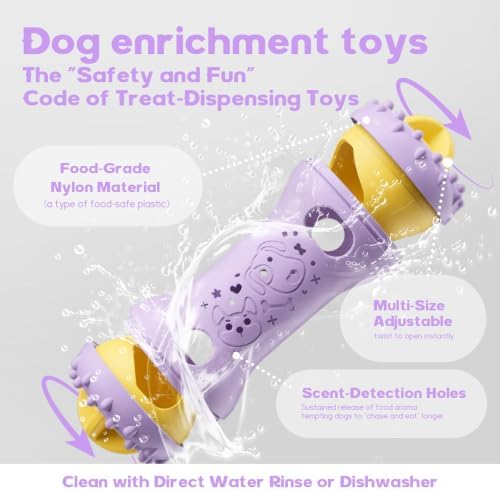 Treat Dispensing Dog Toys, Interactive Adjustable Dog Toy to Keep Them Busy - Image 6