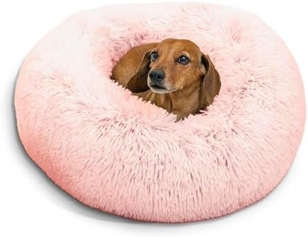 Best Friends by Sheri Original Calming Donut Dog Bed, Cotton Candy by BestFriendsbySheri