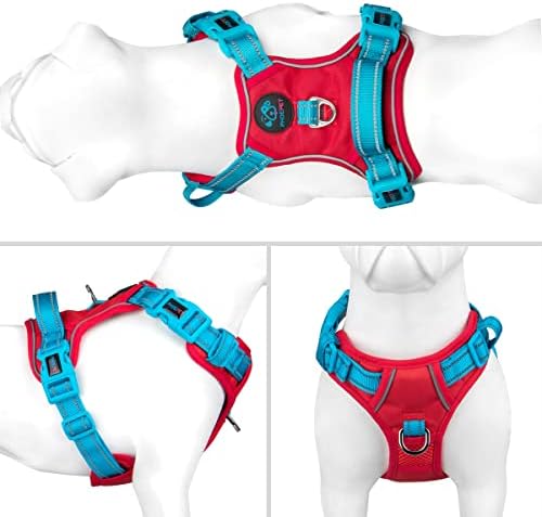 PHOEPET No Pull Dog Harness, Unique Colors Reflective Adjustable Dog Vest - Image 2