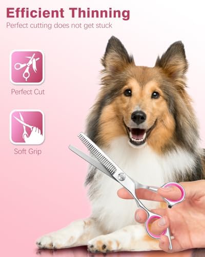 Furry Professional Pet Grooming Scissors - 6 in 1 Curved Scissors - Image 4