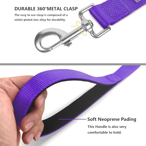 6 FT Reflective Dog Leash for Large Dogs - Image 4