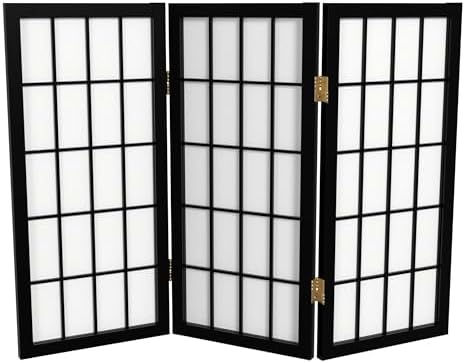 2 ft. Short Desktop Window Pane Shoji Screen by RedLantern