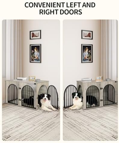 Hzuaneri 39.4'' Dog Crate Furniture, Dog Kennel Indoor - Image 5