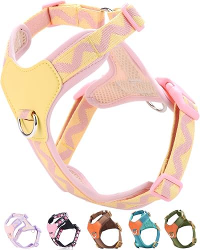 Pink Medium Dog Harness for Medium Dogs, No Pull Dog Harness by SOLMOONY