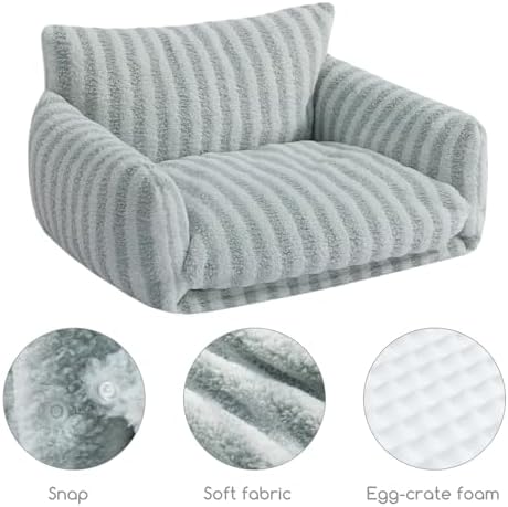 Hollypet Cat Bed Small Dog Orthopedic Couch Beds - Image 5