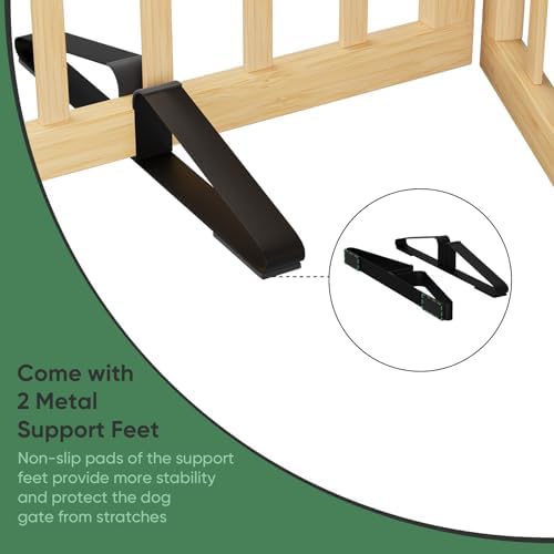 Dog Gate, Freestanding for Doorways, Pet Gates for Bedroom, 3 Panels - Image 5
