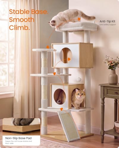 Feandrea Cat Tree, 5-Tier Cat Tower - Image 3