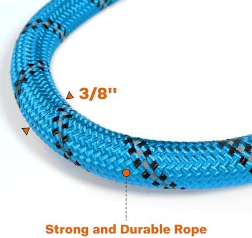 Taglory Rope Dog Leash for Small Medium Dogs, 4 FT Padded Handle - Image 3
