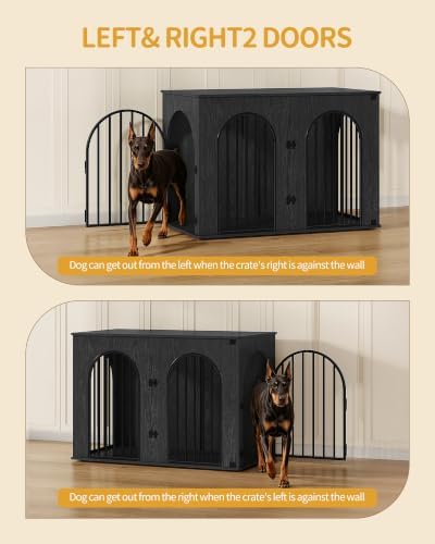 Hzuaneri 46.5'' Dog Crate Furniture, Dog Kennel Indoor - Image 5