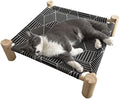 Pozico Cat/Dog Bed Hammock Cat Bed, Wooden Dog Elevated Indoor Outdoor Beds by Pozico