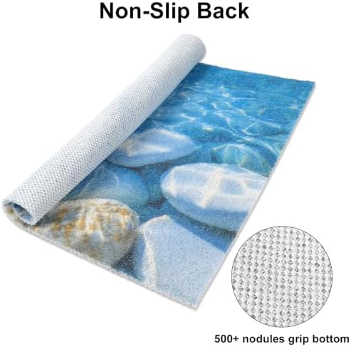Square Shower Mat, Yonala 32 x 32 Inch Stylish Non Slip Shower Mats - Image 3