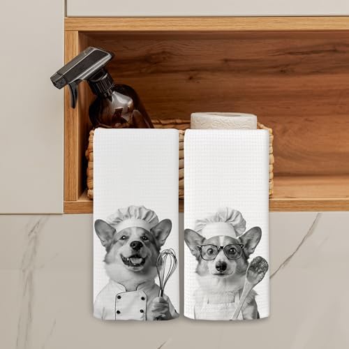 Dog Kitchen Towels Decor Set of 2 - Image 3