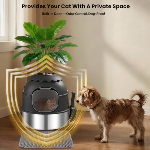 Hidden Litter Box, Stainless Steel Litter Box - Image 2