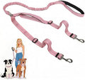 Double Leash for Two Dogs, No Tangle Bungee Dog Leash by Sucegi