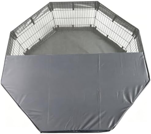 PJYuCien Puppy Playpen with Top Cover & Bottom Pad, 8 Panels 30" H - Image 6