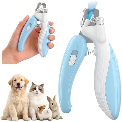 Dog & Cat Nail Clippers with LED Light, Illuminates Nails Helps See Quick by Unknown