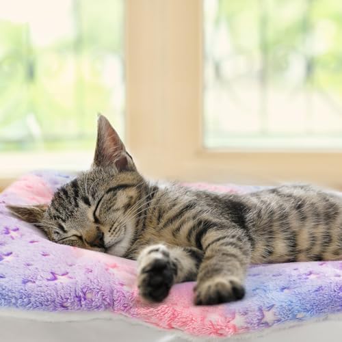 2 Pack Cat Blanket for Indoor Cat, Warm Calming Kitten Beds - Image 5